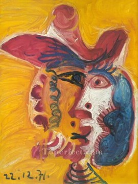 Pablo Picasso Painting - Cabeza de Hombre 94 1971 cubista Pablo Picasso